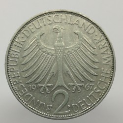 1967 F - 2 mark, M. Planck, Bundesrepublik Deutschland, Nemecko