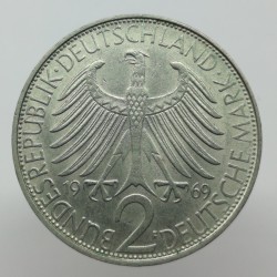 1969 F - 2 mark, M. Planck, Bundesrepublik Deutschland, Nemecko