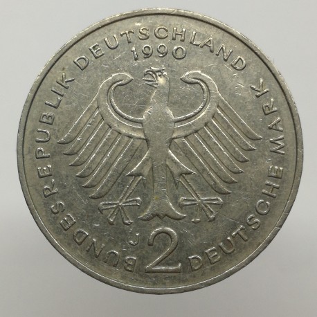 1990 J - 2 mark, K. Schumacher, Bundesrepublik Deutschland, Nemecko