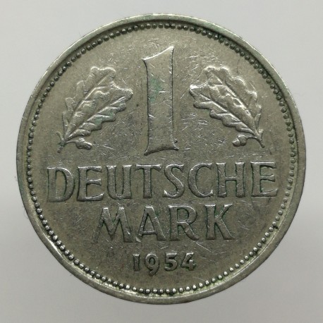 1954 D - 1 mark, Bundesrepublik Deutschland, Nemecko