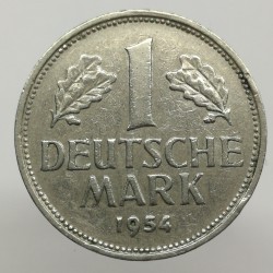 1954 J - 1 mark, Bundesrepublik Deutschland, Nemecko