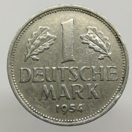 1954 J - 1 mark, Bundesrepublik Deutschland, Nemecko