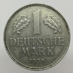 1958 G - 1 mark, Bundesrepublik Deutschland, Nemecko