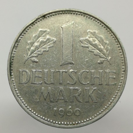 1960 D - 1 mark, Bundesrepublik Deutschland, Nemecko