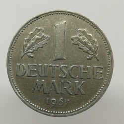 1967 D - 1 mark, Bundesrepublik Deutschland, Nemecko