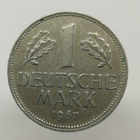 1967 D - 1 mark, Bundesrepublik Deutschland, Nemecko