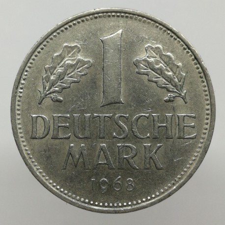 1968 D - 1 mark, Bundesrepublik Deutschland, Nemecko