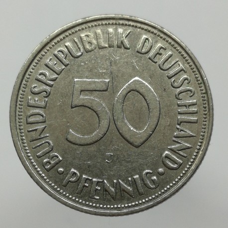 1967 J - 50 pfennig, Bundesrepublik Deutschland, Nemecko