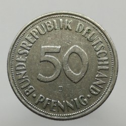 1968 J - 50 pfennig, Bundesrepublik Deutschland, Nemecko