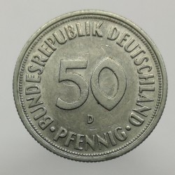 1969 D - 50 pfennig, Bundesrepublik Deutschland, Nemecko