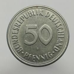 1969 F - 50 pfennig, Bundesrepublik Deutschland, Nemecko