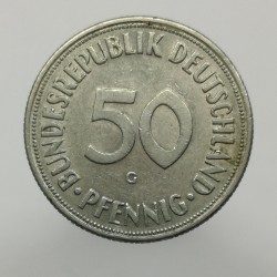 1969 G - 50 pfennig, Bundesrepublik Deutschland, Nemecko