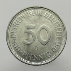 1971 D - 50 pfennig, Bundesrepublik Deutschland, Nemecko