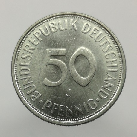 1971 J - 50 pfennig, Bundesrepublik Deutschland, Nemecko