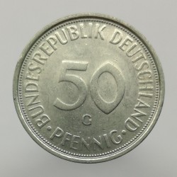 1972 G - 50 pfennig, Bundesrepublik Deutschland, Nemecko