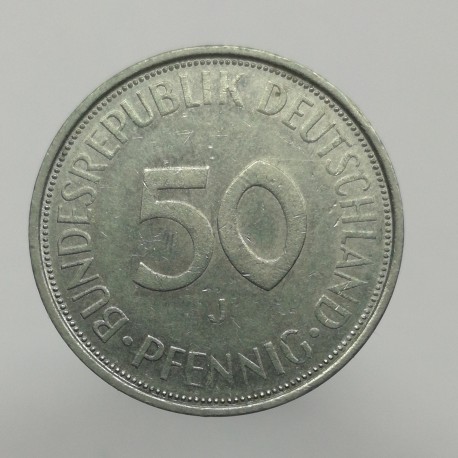 1972 J - 50 pfennig, Bundesrepublik Deutschland, Nemecko
