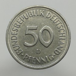 1978 D - 50 pfennig, Bundesrepublik Deutschland, Nemecko
