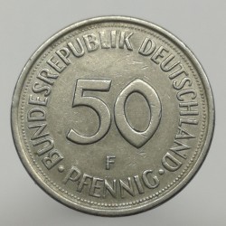 1978 F - 50 pfennig, Bundesrepublik Deutschland, Nemecko