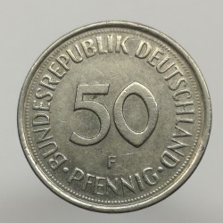 1979 F - 50 pfennig, Bundesrepublik Deutschland, Nemecko