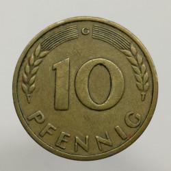 1949 G - 10 pfennig, Bundesrepublik Deutschland, Nemecko