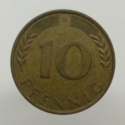 1950 D - 10 pfennig, Bundesrepublik Deutschland, Nemecko