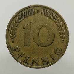 1950 J - 10 pfennig, Bundesrepublik Deutschland, Nemecko