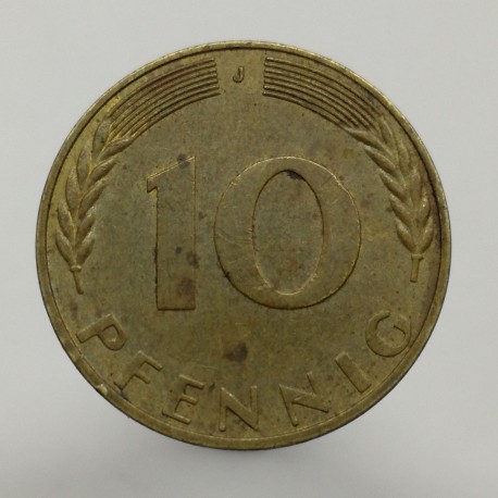 1969 J - 10 pfennig, Bundesrepublik Deutschland, Nemecko