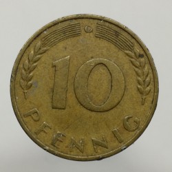 1970 G - 10 pfennig, Bundesrepublik Deutschland, Nemecko