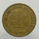 1970 G - 10 pfennig, Bundesrepublik Deutschland, Nemecko
