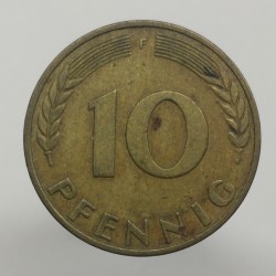 1971 F - 10 pfennig, Bundesrepublik Deutschland, Nemecko