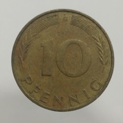 1971 G - 10 pfennig, Bundesrepublik Deutschland, Nemecko