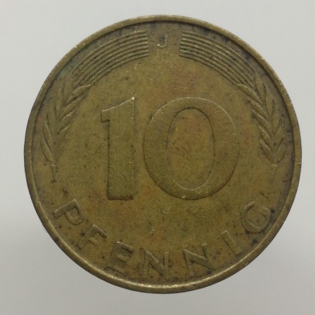 1971 J - 10 pfennig, Bundesrepublik Deutschland, Nemecko