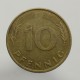 1980 F - 10 pfennig, Bundesrepublik Deutschland, Nemecko