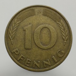 1980 G - 10 pfennig, Bundesrepublik Deutschland, Nemecko