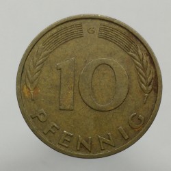 1981 G - 10 pfennig, Bundesrepublik Deutschland, Nemecko
