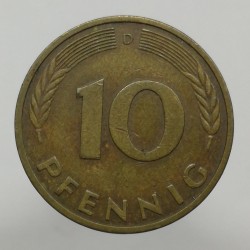 1982 D - 10 pfennig, Bundesrepublik Deutschland, Nemecko