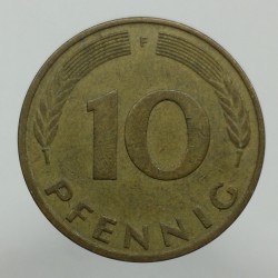 1983 F - 10 pfennig, Bundesrepublik Deutschland, Nemecko