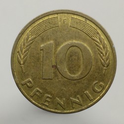 1985 F - 10 pfennig, Bundesrepublik Deutschland, Nemecko