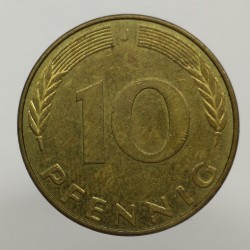 1989 J - 10 pfennig, Bundesrepublik Deutschland, Nemecko
