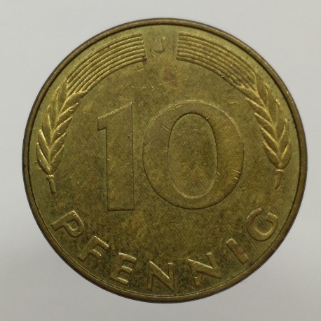 1989 J - 10 pfennig, Bundesrepublik Deutschland, Nemecko