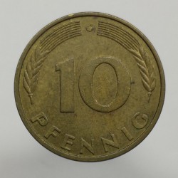 1990 G - 10 pfennig, Bundesrepublik Deutschland, Nemecko