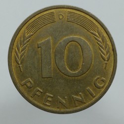 1995 D - 10 pfennig, Bundesrepublik Deutschland, Nemecko