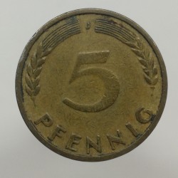 1949 J - 5 pfennig, Bundesrepublik Deutschland, Nemecko
