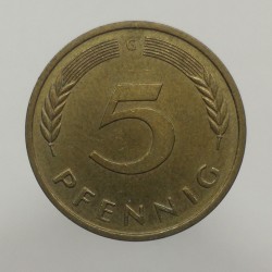 1977 G - 5 pfennig, Bundesrepublik Deutschland, Nemecko