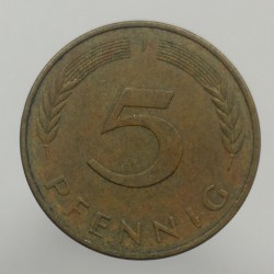 1984 J - 5 pfennig, Bundesrepublik Deutschland, Nemecko