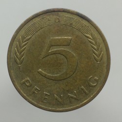 1988 D - 5 pfennig, Bundesrepublik Deutschland, Nemecko