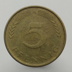 1990 A - 5 pfennig, Bundesrepublik Deutschland, Nemecko