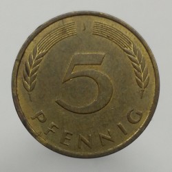 1990 J - 5 pfennig, Bundesrepublik Deutschland, Nemecko