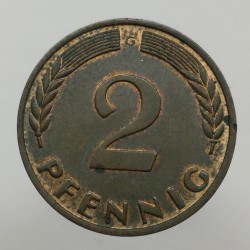 1968 G - 2 pfennig, Bundesrepublik Deutschland, Nemecko
