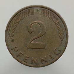 1980 G - 2 pfennig, Bundesrepublik Deutschland, Nemecko